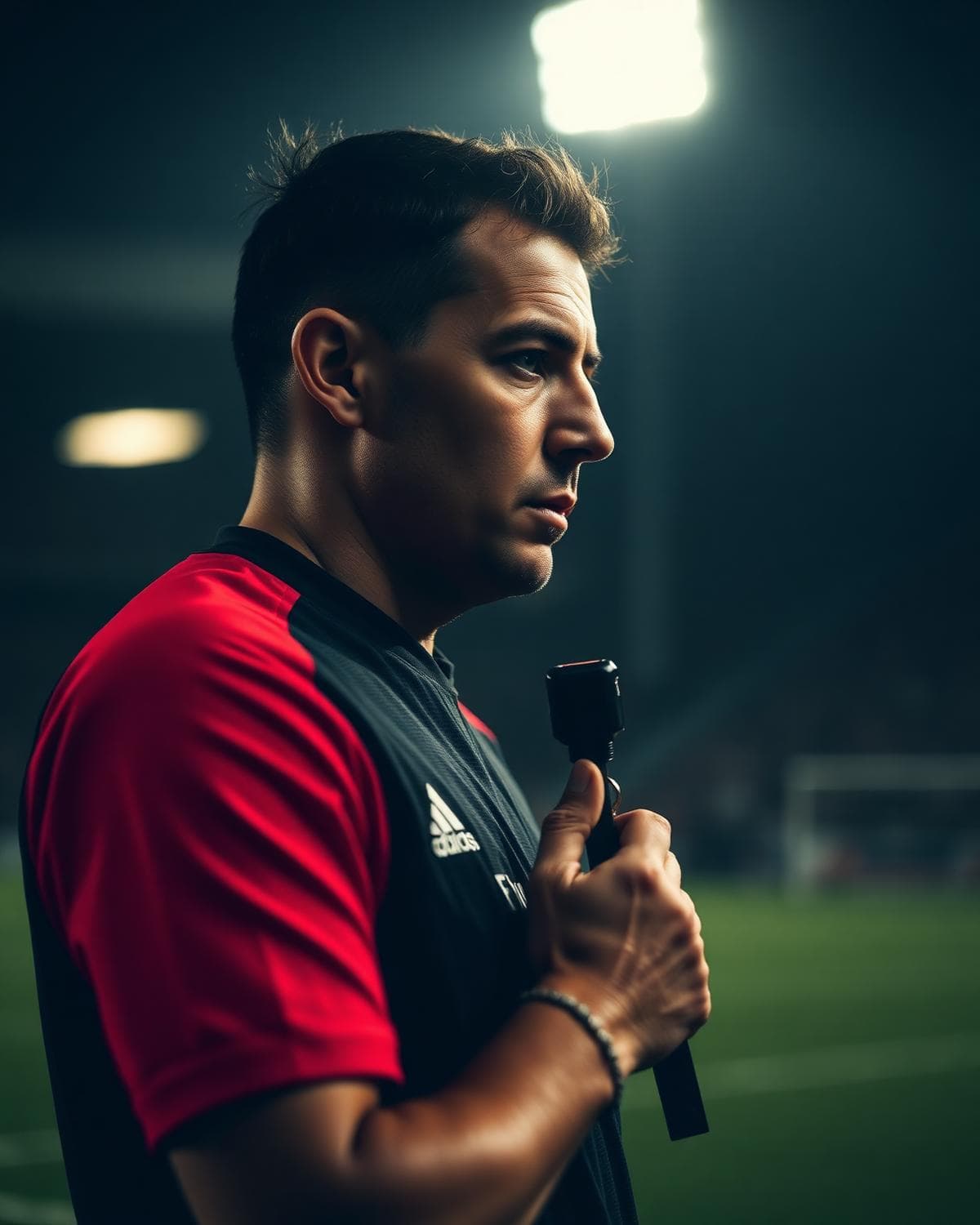 Referee on the pitch